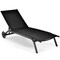 Costway Outdoor Adjustable Chaise Lounge Patio 6-Position Recliner with Wheels